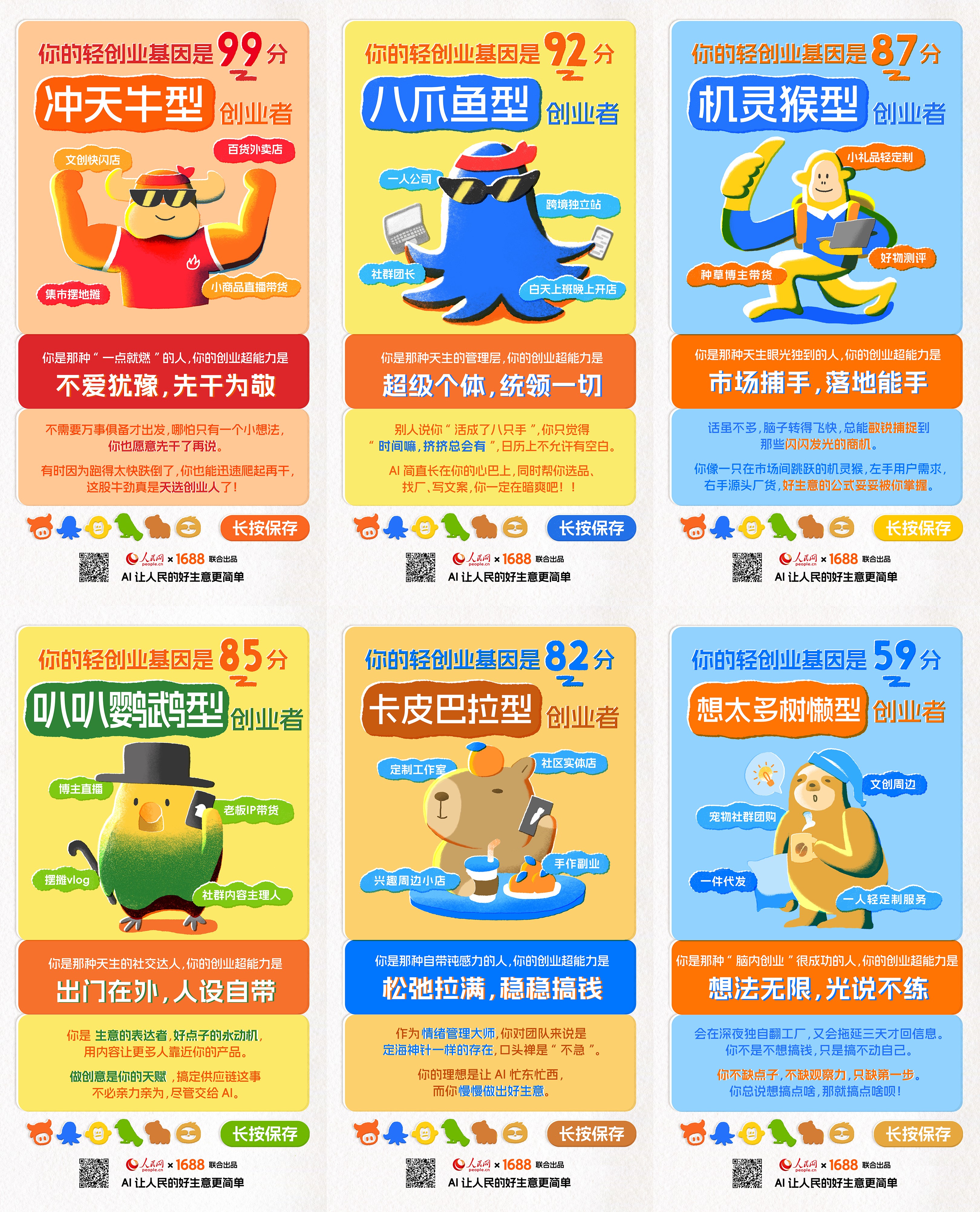 “轻创业基因测试”上线 普通人创业有了“金点子”